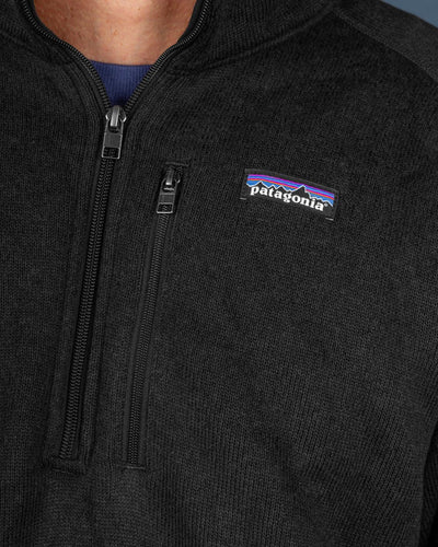 Patagonia - M's Better Sweater 1/4 Zip - Black Crewneck Patagonia   