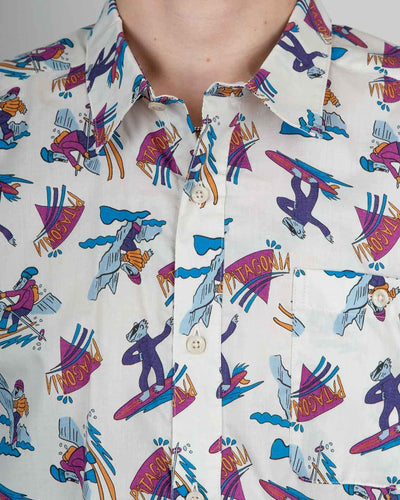 Patagonia - M's Go To Shirt - Mr Badger / Dark Natural Shirts Patagonia   