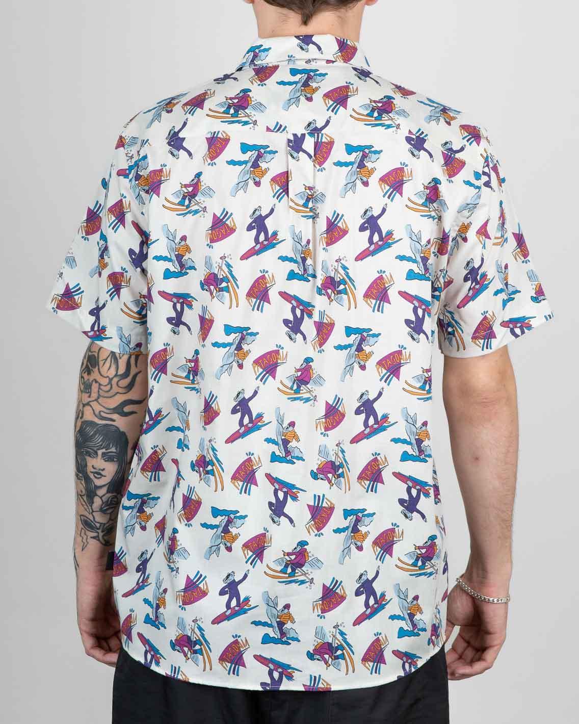 Patagonia - M's Go To Shirt - Mr Badger / Dark Natural Shirts Patagonia   