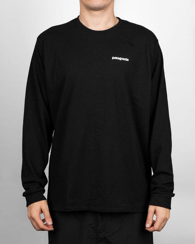 Patagonia - M's LS P-6 Responsibili Tee - Black T-Shirts Patagonia   