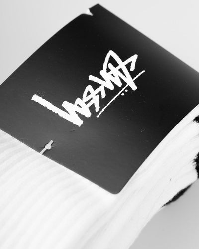 Stussy - Graffiti Crew Sock 3 Pack Mens - White / Black Socks Stussy   